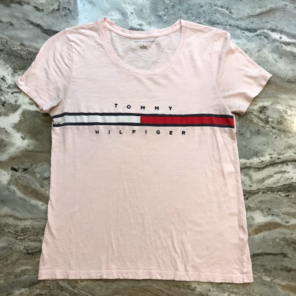 Light blush pink Tommy Hilfiger tee